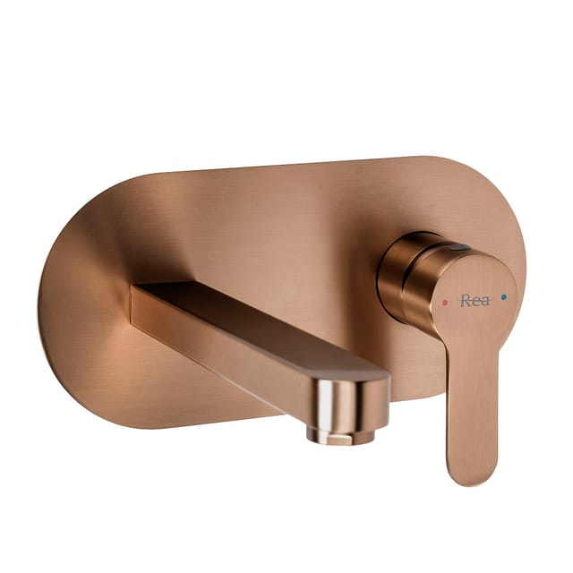 Verdeckter Waschbeckenhahn Rea Arcos Brush Copper