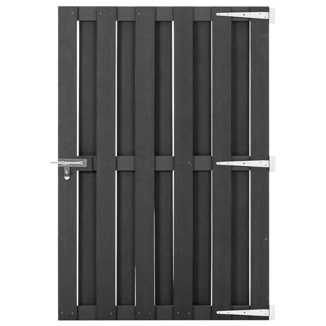 Gartentor Wpc 100 X 150 Cm Grau
