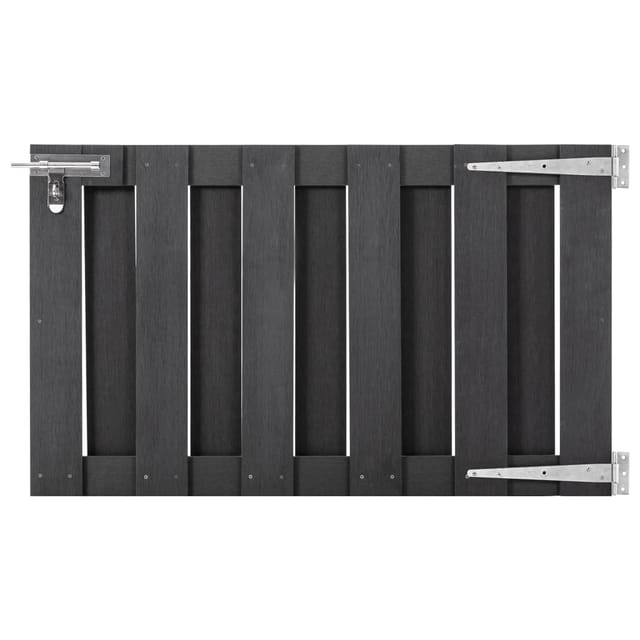 Gartentor Wpc 100 X 60 Cm Grau