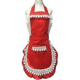 Wunderschöne, Verstellbare Schürze Mit Spitzenbesatz, Ideal Für Haushalt, Werkstatt, Küche Und Kochen, Damenschürze Mit Tasche – Perfekt Als Geschenk