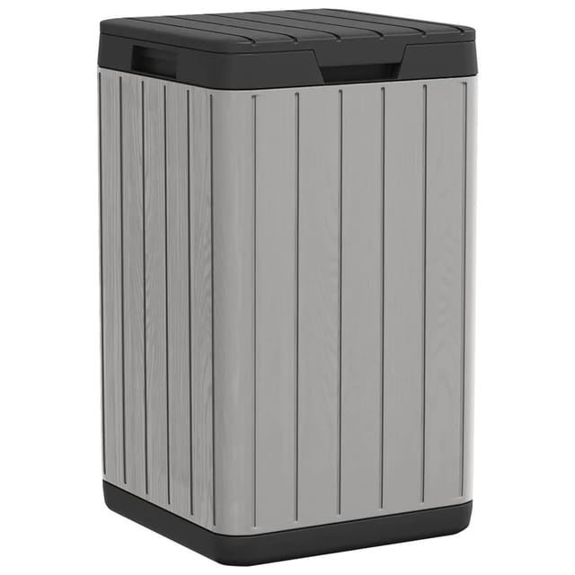 Outdoor-mülltonne Grau 38x38x65 Cm Pp Vidaxl 69607