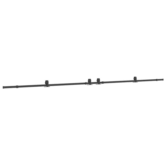 Schiebetürbeschlag-set 427 Cm Stahl Schwarz Vidaxl