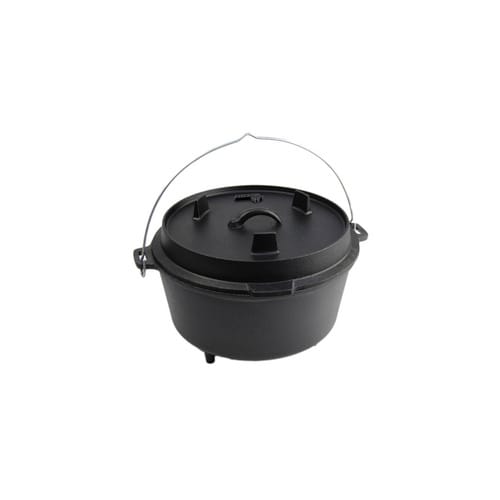 Mr. GARDENER Feuertopf »Dutch-Oven L«, Grillfläche: Ø 31,5 cm - schwarz