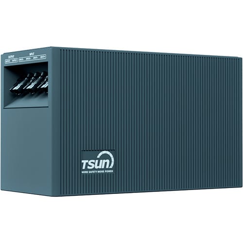 SCHWAIGER Solar-Batteriebox, T-SUN Batteriespeicher mit 2 kWh erweiterbar - grau