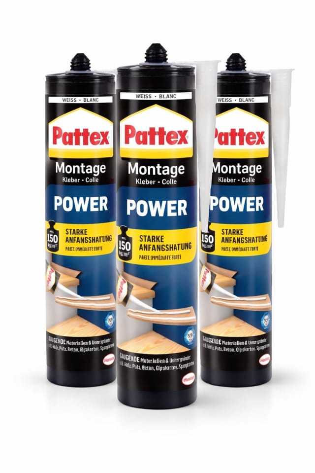 Pattex Montagekleber Power 3 x 370 g