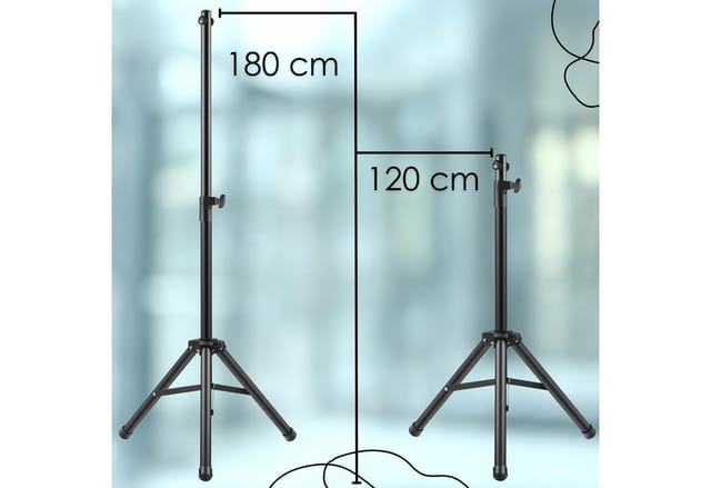 Echos Eco-9013 Universalständer Tripod Ständer für Heizstrahler 120 - 180 cm Schwarz