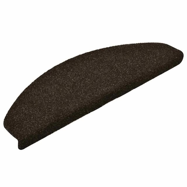 vidaXL Stufenmatten Selbstklebend 30 Stk 65x21x4 cm Dunkelbraun Halbrund Groß 3365661