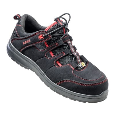 Damen-Sicherheitssandale Sue 2 32112, S1 SRC ESD, schwarz/rot, Größe 42