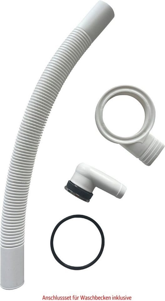 welltime Canada, Badmöbel Wellenstruktur inkl. Becken, Breite 60cm Waschplatz