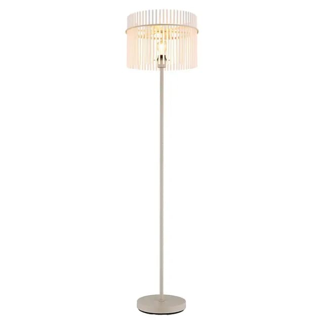 GLOBO LIGHTING Stehlampe GORLEY, ohne Leuchtmittel, Stehleuchte für Wohn- & Schlafzimmer sandfarben