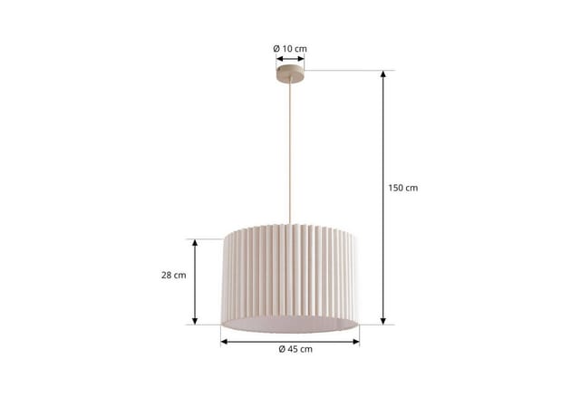 Lindby Libbie, Creme IP20, 1 x 15 W LED