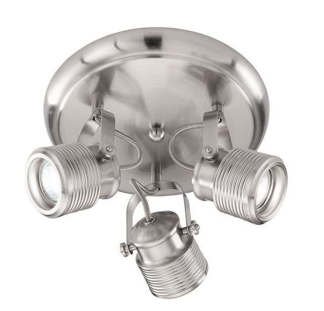 WOFI Deckenleuchte, Leuchtmittel nicht inklusive, Deckenstrahler 3 Flammig Retro Lampe Wohnzimmer Decke 3er Spot
