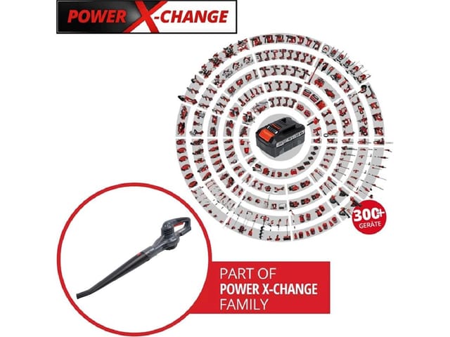 KRAFTIXX® Akku-Laubbläser KX-ALB 1821 Li, (Set, 3 St), Inkl. 3,0Ah Akku, kompatibel mit Einhell Power X-Change Akkusystem