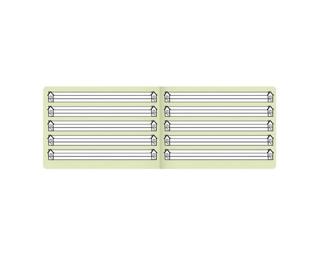BRUNNEN Schulheft Lineatur 0 1. Schuljahr liniert DIN A5 quer ohne Rand, 16 Blatt