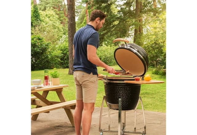 Klarstein Holzkohlegrill Kingsize, Set, Außenküche Grill Outdoor, Grill Garten BBQ