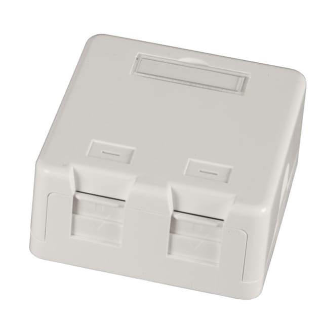 Efb Elektronik - Efb-elektronik Keystone Verteilerbox Aufputz, 2-port, Leer, Reinweiß