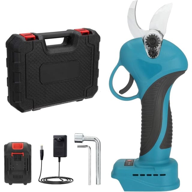Akkubetriebene Gartenschere – 21 V 2,0 Ah Elektrischer Astschneider – Akkus – Maximaler Schnittdurchmesser 40 Mm – Zum Schneiden Von Bäumen, Sträuchern Und Obstbäumen