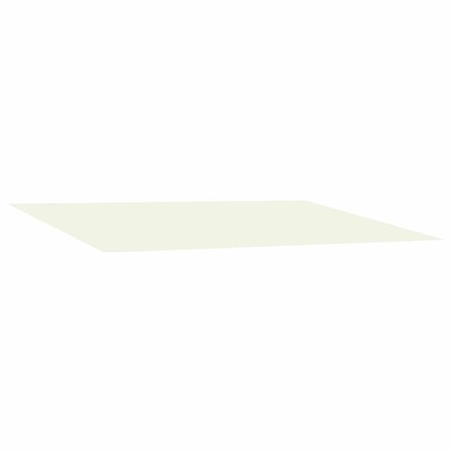 Markisenersatzstoff Creme 400 X 200 Cm Polyester Vidaxl