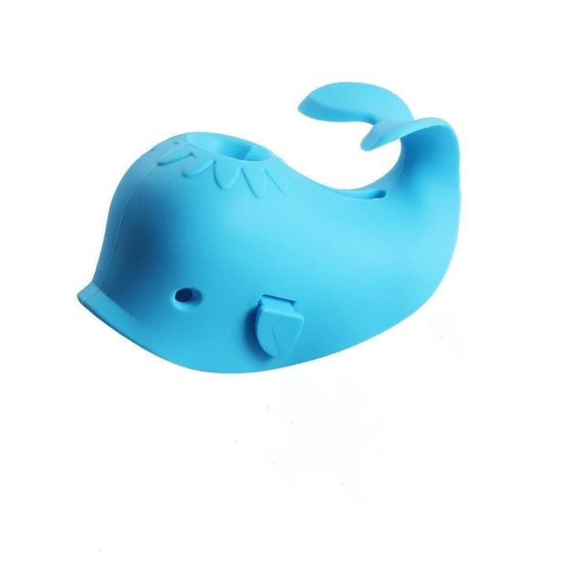 Sollbry - Badewannenauslauf-abdeckung, Baby-badewannen-wasserhahn-abdeckung, Babyparty-abdeckung Für Kinder Und Kleinkinder, Universell Passend – Wal (blau)