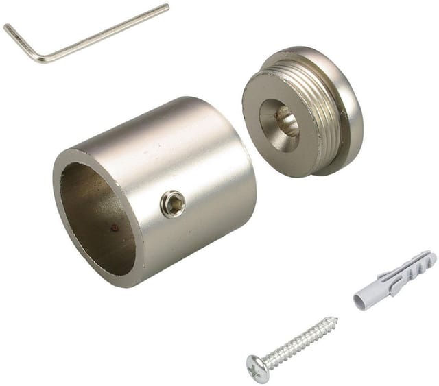 LIEDECO Wandlager, Ø 16 mm, Metall - silberfarben