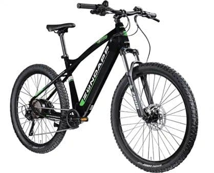 Zündapp E-Bike MTB Z898 27,5 Zoll 10-Gang Deore 540 Wh schwarz grün