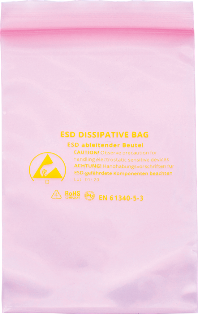 QUAD 1903EC111 - ESD-Beutel, dissipativ, 10 St 75 x 125 mm