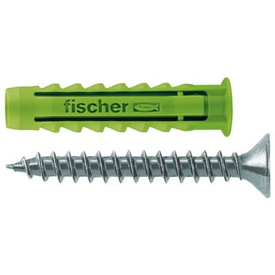 Nylondübel SX GREEN mit verzinkter Schraube SX GREEN 8x40 S