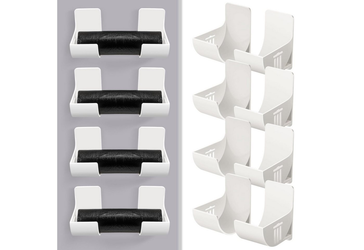 FOUORTUNATE-BEE Küchenorganizer-Set 8er Set Müllbeutelhalter selbstklebend Küchen Organizer ohne Bohren, (4-tlg), Wandhalter für Küche Schrank Tür Kühlschrank Aufbewahrung Set Bild 2