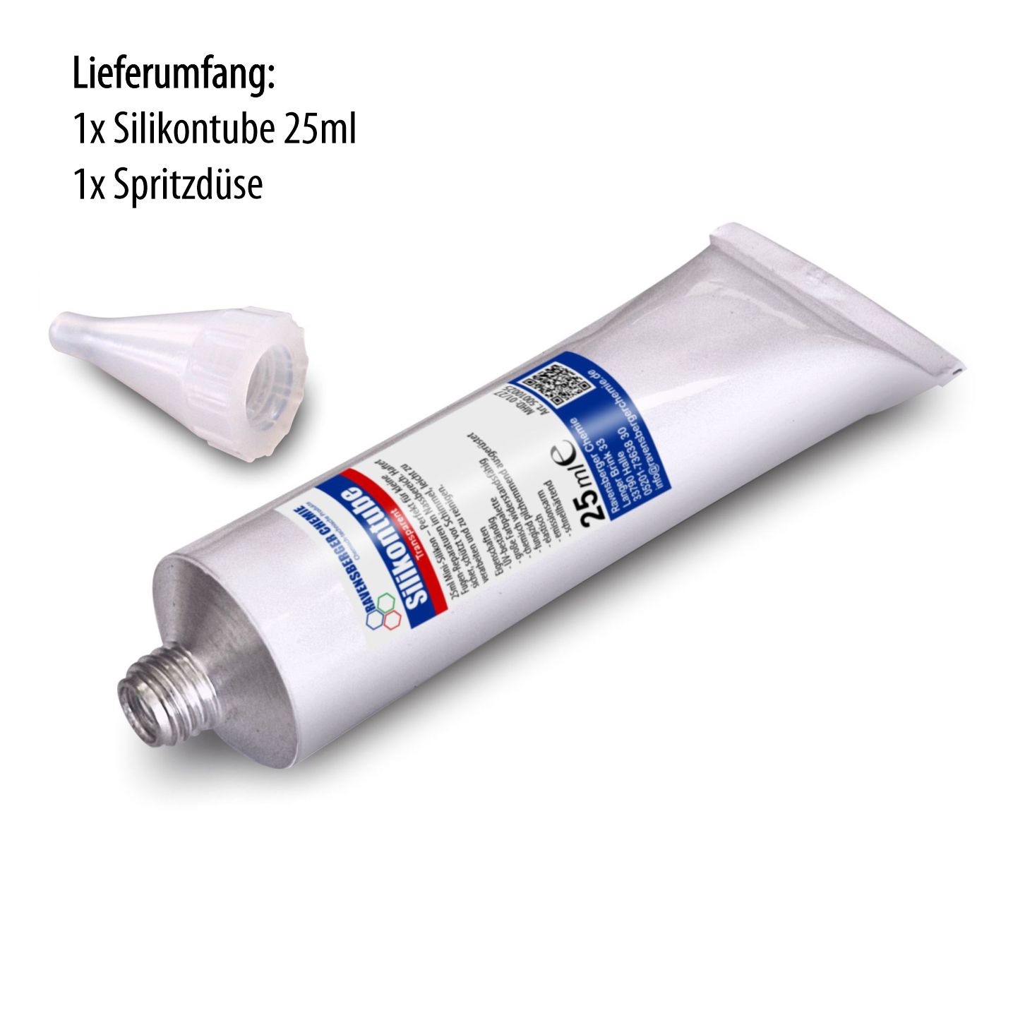 Ravensberger Chemie Silikon E Essigvernetzt – Sanitärsilikon Transparent 25 ml Tube, Silikon, gebrauchsfertig, Sanitärsilikon – 25ml Tube – ideal für kleine Reparaturen Bild 2