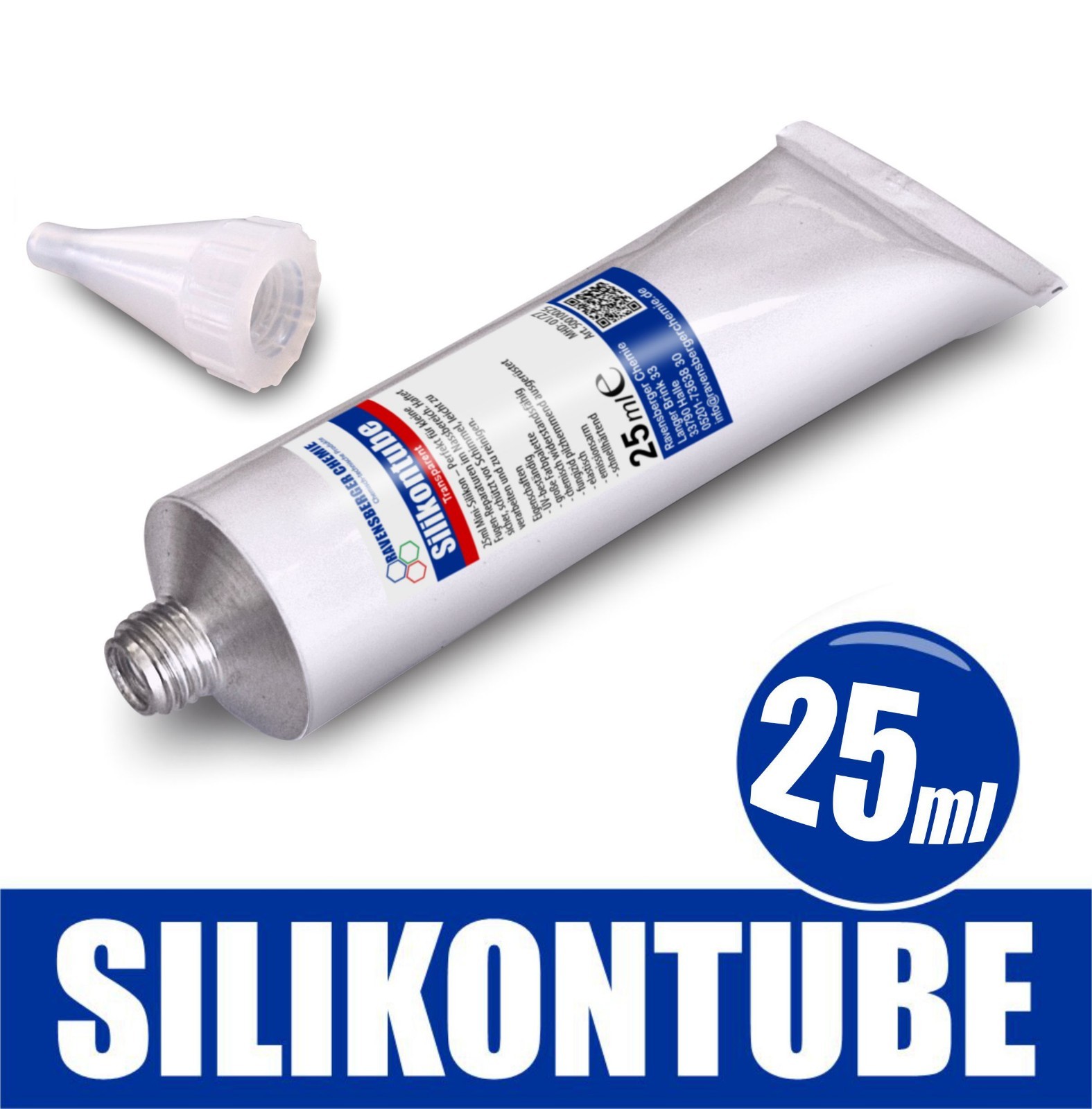 Ravensberger Chemie Silikon E Essigvernetzt – Sanitärsilikon Transparent 25 ml Tube, Silikon, gebrauchsfertig, Sanitärsilikon – 25ml Tube – ideal für kleine Reparaturen Bild 8