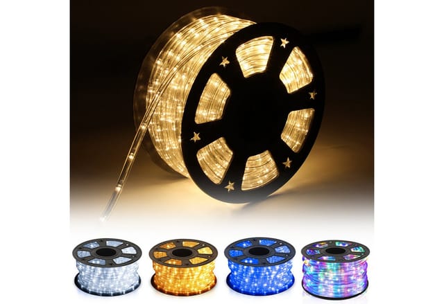 Clanmacy Lichterschlauch LED Lichterschlauch Lichterkette 8 Modi Wasserdicht 10-50M, Wasserdicht