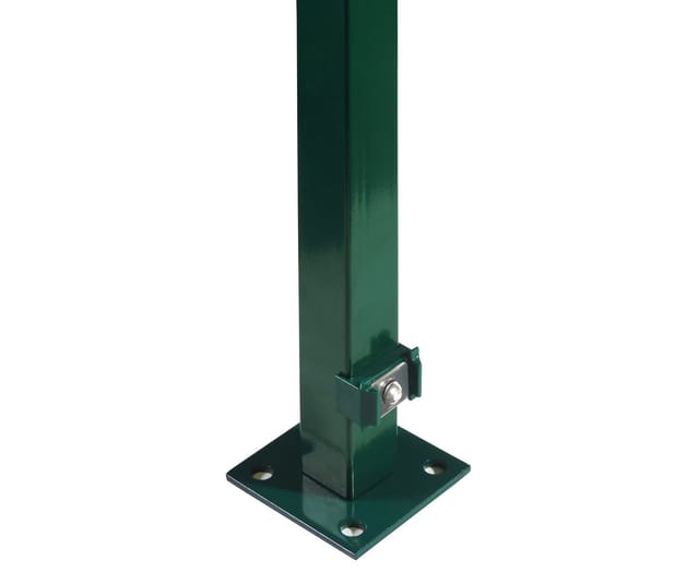 Arvotec Zaunpfosten 4x Pfosten zum Aufschrauben für Mattenhöhe 180/183 cm Grün, (0-St), zum Aufschrauben, ohne Bodenplatte