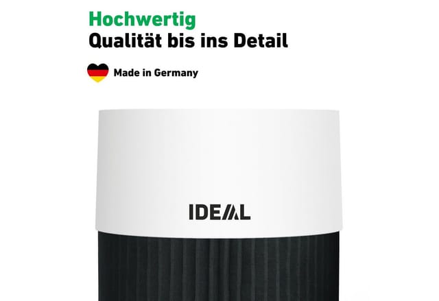 IDEAL Luftreiniger AP30 PRO, für 30 m² Räume, Made in Germany, HEPA-/Aktivkohlefilter, 99,99% Filterleistung