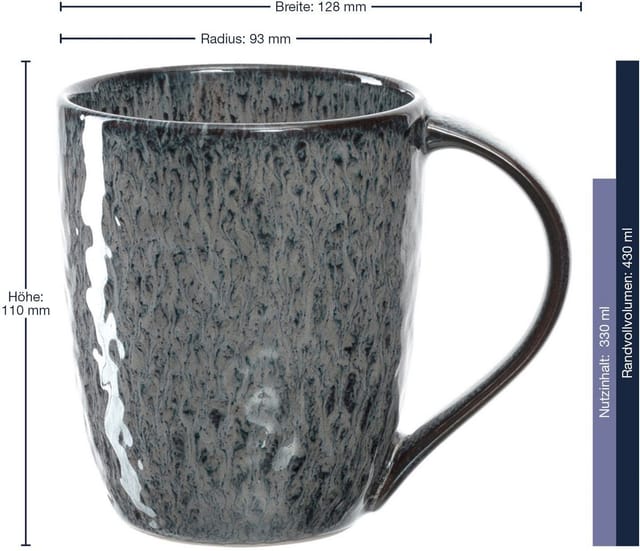 LEONARDO MATERA, 6-tlg., Keramik, 430 ml, 6-teilig
