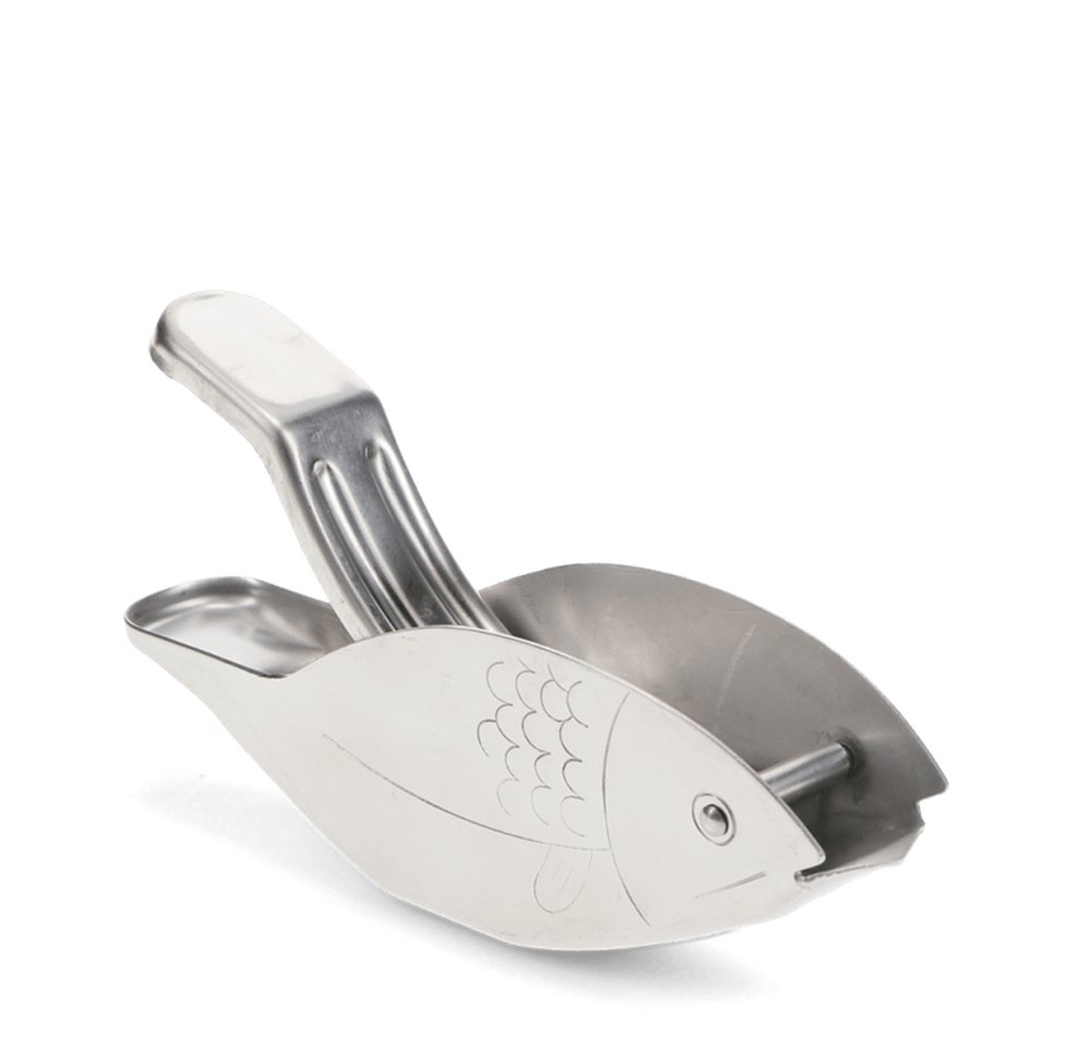 Rex London Zitruspresse Fisch, Edelstahl ca. 12,6 x 2,7 x 6,7 cm Bild 2