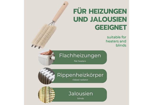 Novaliv 30784-1x, (1-tlg), Novaliv Heizkörperbürste Rippenheizkörper Heizungsbürste Heizkörper Re