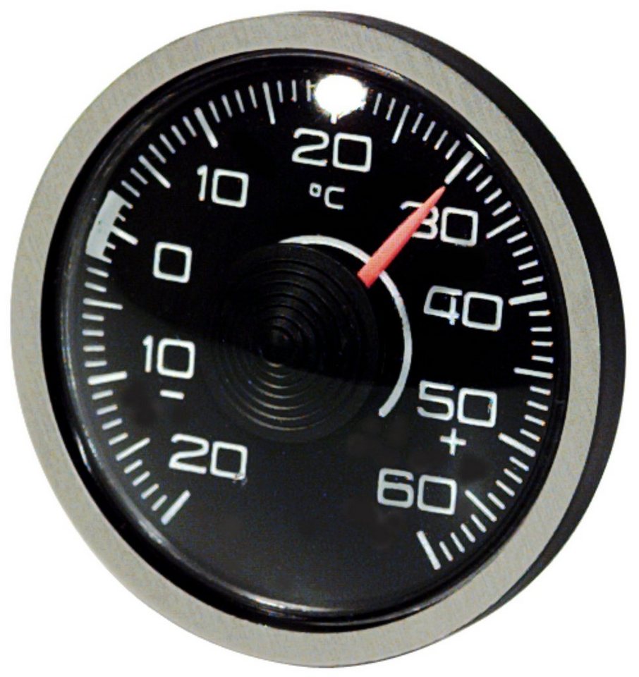 HR Autocomfort Raumthermometer Historisches Bimetall Thermometer Celsius justierbar konvex 4 cm Bild 4