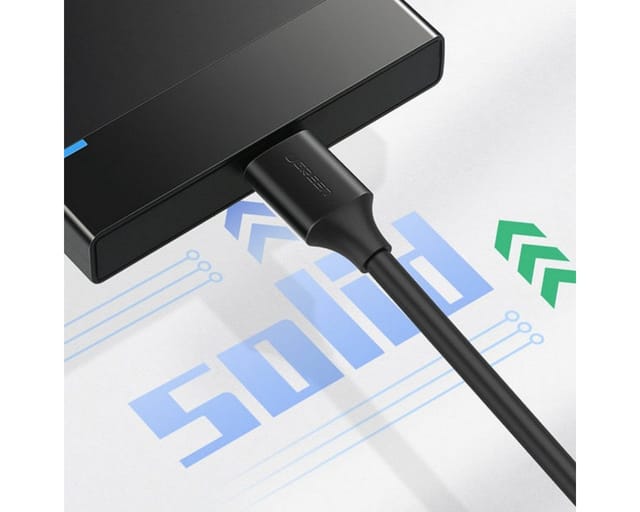 UGREEN Kabel USB-A - Micro USB-B 3.0 5Gb/s schwarz (US130) USB-Kabel