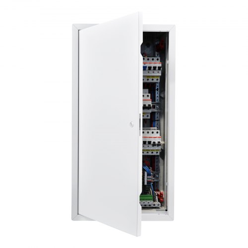 VEVOR Revisionsklappe Trockenbau 642 x 337 mm, Revisionstür aus Verzinktem Stahl mit Schlitzverschluss, Wartungsklappe für Deckenmontage (Sanitär & Elektro), Einbaumaß 315 x 620 mm Inspektionsklappe