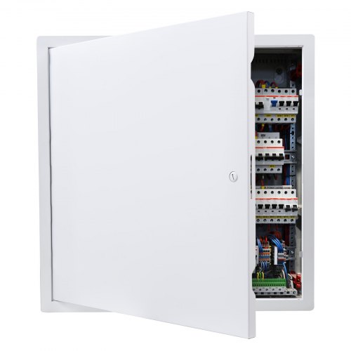 VEVOR Revisionsklappe Trockenbau 489x489 mm, Revisionstür aus Verzinktem Stahl mit Schlitzverschluss, Wartungsklappe für Deckenmontage (Sanitär & Elektro), Einbaumaß 467,5x467,5 mm Inspektionsklappe