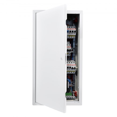 VEVOR Revisionsklappe Trockenbau 769 x 387 mm, Revisionstür aus Verzinktem Stahl mit Schlitzverschluss, Wartungsklappe für Deckenmontage (Sanitär & Elektro), Einbaumaß 366 x 747 mm Inspektionsklappe
