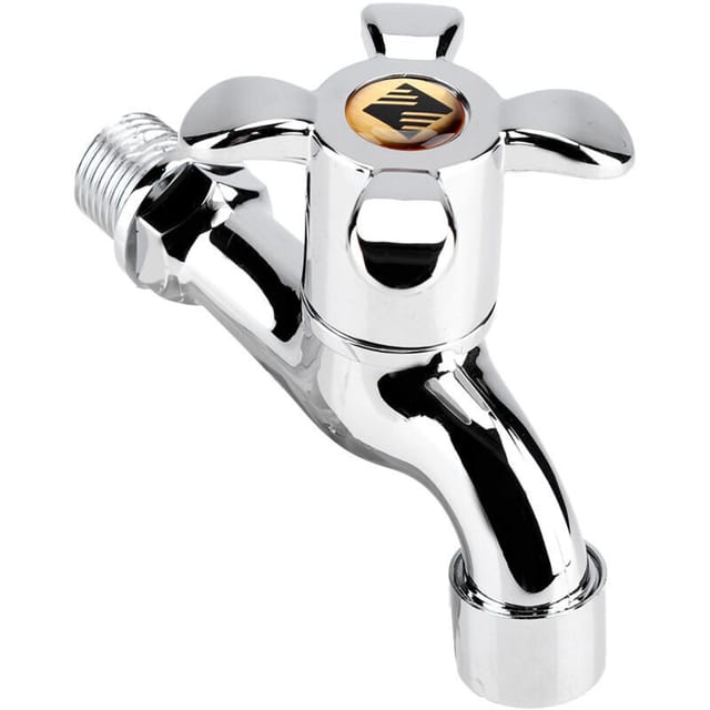 [niemals Verwendet] Wasserhahn Für Waschmaschine, Spüle Und Waschbecken Aus Kunststoff Mit Einem Auslauf Und 4 Griffen.