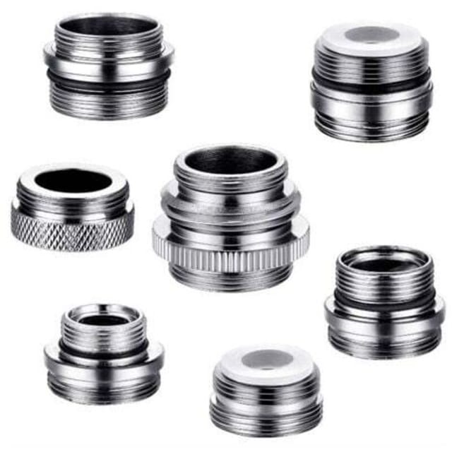 [niemals Verwendet] 7-teiliges Wasserhahnadapter-set, Messing-luftsprudleradapter Für Küchenspülen, Wasserhahnadapter (männlich/weiblich) Zum Anschluss Eines Gartenschlauchs, Wasserfilter