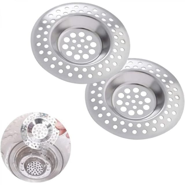 [niemals Verwendet] Set Mit 2 Küchenspülensieben, Abflussfilter, Küchenspülengitter, Edelstahl-spülensieb, Für Küchen-/badezimmerspülen, Anti-verstopfungsfilter