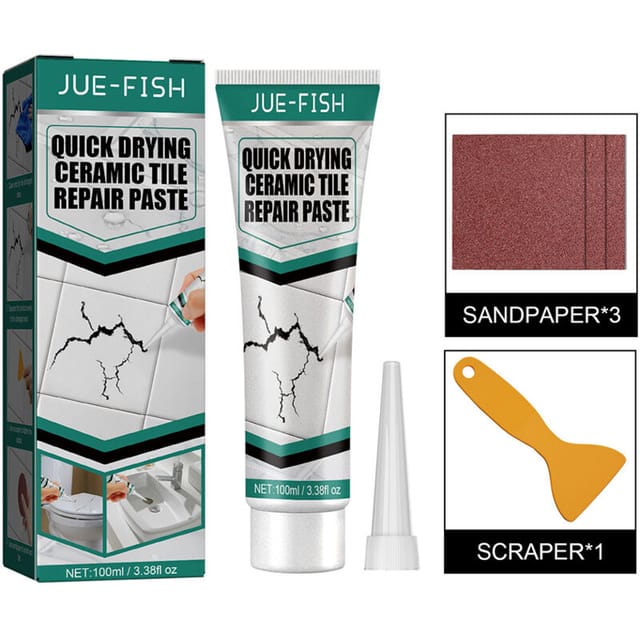 [niemals Verwendet] Schnelltrocknender Fliesenreparaturkleber Für Marmor, Badewannen, Möbel Und Toiletten Repariert Mühelos Risse 100 Ml, 1 Stück