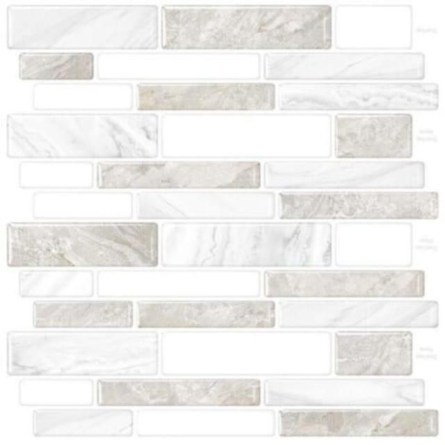 [niemals Verwendet] Set Mit 10 3d-wandaufklebern In Fliesenoptik, Selbstklebende Spritzschutzfolien, Geeignet Für Küche Und Bad, 30 X 30 Cm