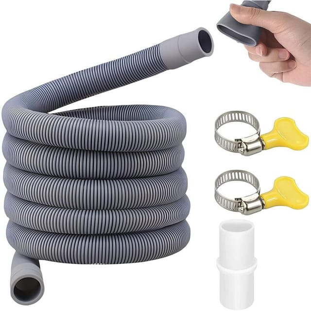 [niemals Verwendet] Ablaufschlauch Für Waschmaschine, Geschirrspülerschlauch, Geschirrspülerschlauchverlängerung, Universal-ablaufschlauch, Mit Schlauchschellen (1,5 Meter)