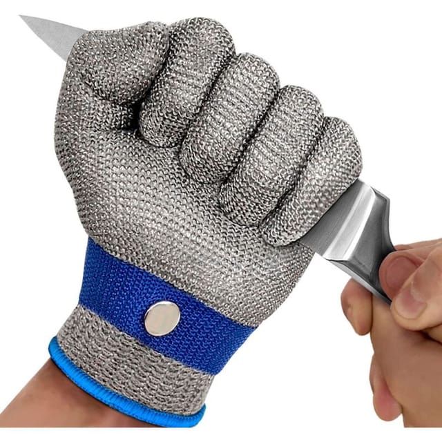 [niemals Verwendet] Schnittfeste Handschuhe, Hochleistungsschutzklasse 5, Küchenhandschuhe, Schnittfeste Arbeitshandschuhe Zum Fleischschneiden (m)