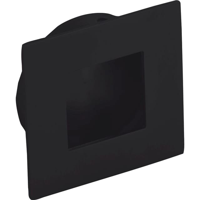 Technik Team Muschelgriff Eros 40mm Edelstahl Schwarz Matt Einlass Ø 36mm Zum Einlassen, Edelstahl Gebürstet