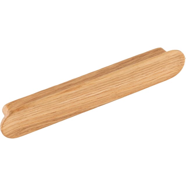Griff Tuba La 128mm, Holzgriff Robuster Möbelgriff Breite 156mm, Eiche Lackiert